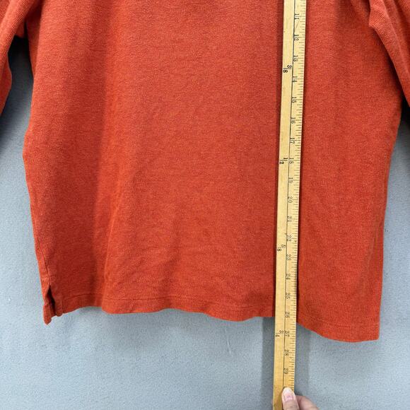 Polo Ralph Lauren Men's M Orange Estate Rib Long Sleeve Quarter Zip Pullover - Picture 10 of 10
